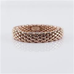 Tiffany & Co. Somerset Narrow Mesh Ring in 18k Rose Gold - 6 1/2